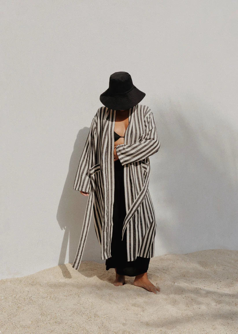 Striped Black Robe